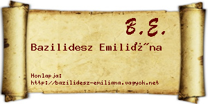 Bazilidesz Emiliána névjegykártya